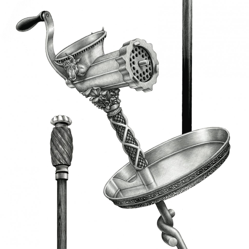 Ugo Gattoni Hermes walking sticks illustration projet dessin draw-4