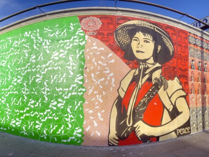 Shepard Fairey et Blake E. – Mural Los Angeles 2006