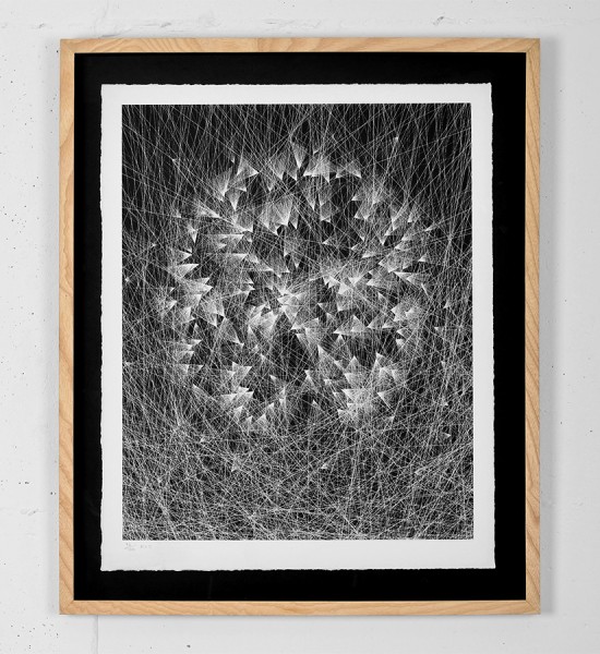 Kai and Sunny Caught by the nest screen print illustration pencil art modern serigraphie
