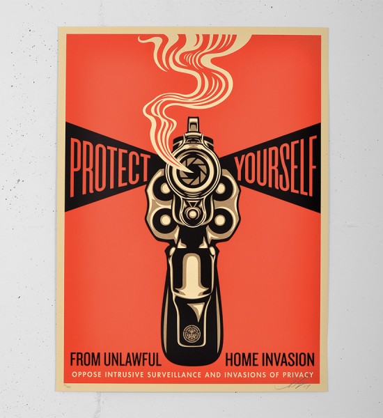 Obey Home invasion 1 screen print shepard fairey serigraphie graffiti street art urbain