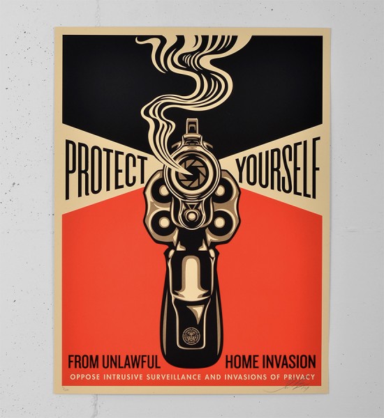 Obey Home invasion 2 screen print shepard fairey serigraphie graffiti street art urbain