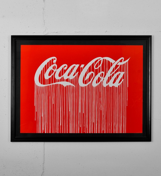 Zevs Liquidated Coca Cola Luminescent Print Edition print street art urbain artwork