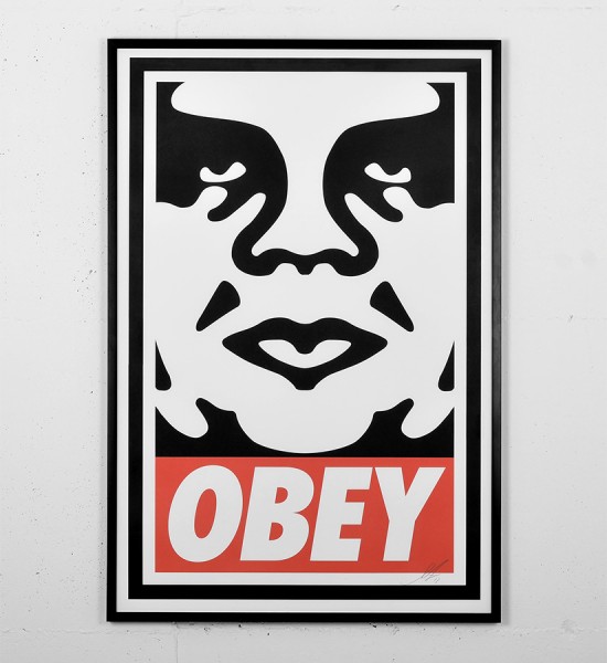 obey icon offset poster screen print shepard fairey graffiti street art urbain serigraphie obey giant
