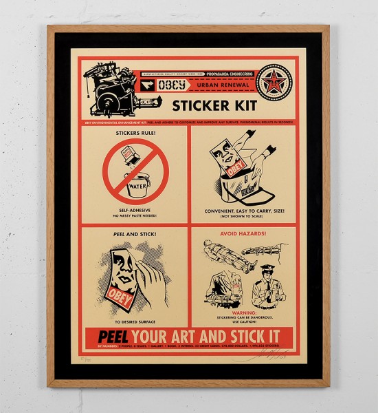 obey sticker kit print shepard fairey graffiti screen print street art urbain serigraphie obey giant