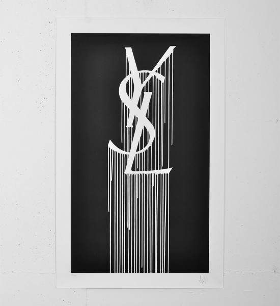zevs ysl print lithography lithographie street art urbain graffiti artwork