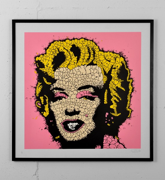 Tilt marilyn serigraphie graffiti street art urbain wall screen print artwork sold art