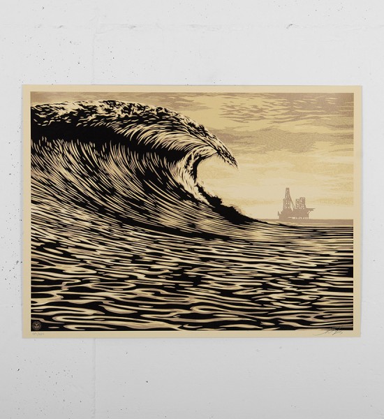 Obey_Shepard_Fairey_this new wave is a little slick for my taste serigraphie_screen print_graffiti street art urbain obey giant soldart sold art galerie art gallery