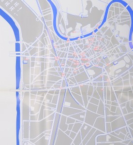 Invader Invasion de Grenoble map plan guide 1999 detail 1 Invader Invasion de Grenoble map plan guide 1999 detail 1