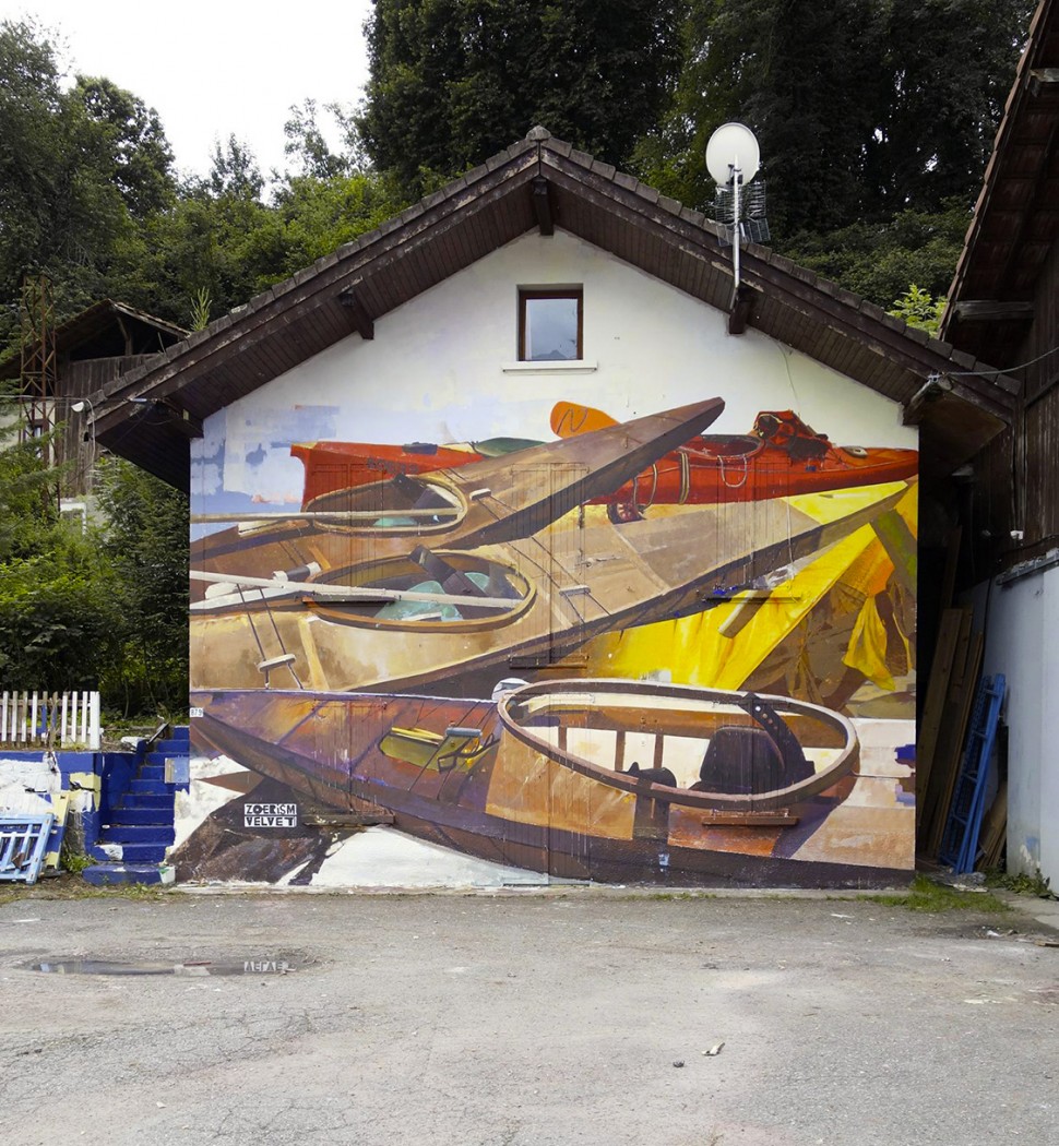 Zoer-&-Velvet-'Potlatch'-Acrylic-on-wall-for-Kill-Art-Factory-Festival-2015