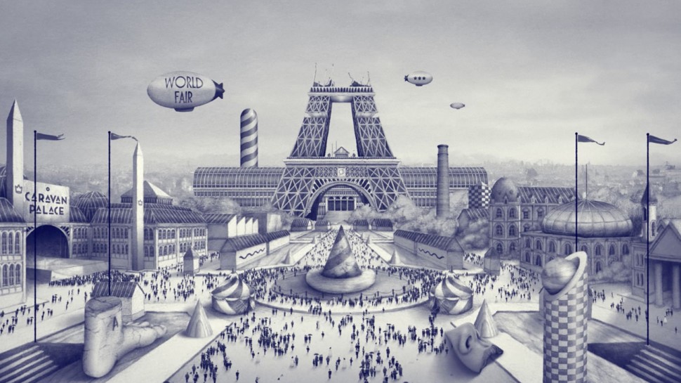 Ugo Gattoni caravan palace album project video clip illustration