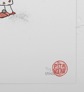 ella_pitr_ellapitr_serigraphie_print_mamies-scarabees_art_street_geant_anamorphose_screen print hand painted multiple soldart galerie art gallery-8 ella_pitr_ellapitr_serigraphie_print_mamies-scarabees_art_street_geant_anamorphose_screen print hand painted multiple soldart galerie art gallery-8