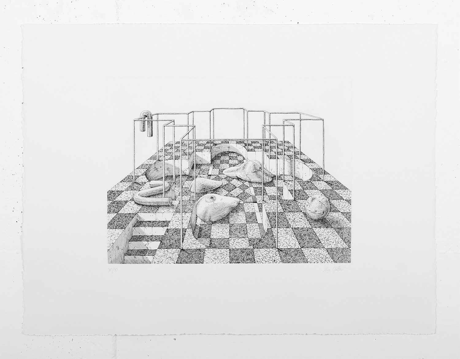 ugo-gattoni-sybille-bath-etching-eau-forte-gravure-edition-pointe-seche-cuivre-copper-taille-douce-sold-art-75