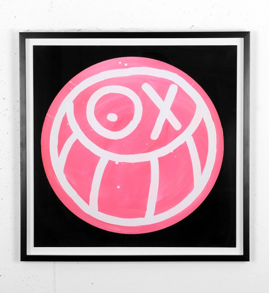 Andre Saraiva Pink Mr. A on Black Background print soldart online art gallery_1