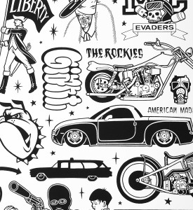Mike Giant Low life screen print artwork serigraphie oeuvre d art illustration rebel8 giantone_2