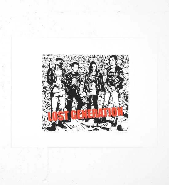 Patrice Poch Lost generation screen print serigraphie music group band limited edition_1