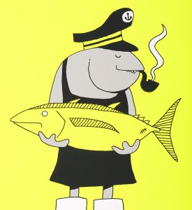 Grotesk Fisherfish screen print limited edition serigraphie artwork Kimou Meyer detail_4 Grotesk Fisherfish screen print limited edition serigraphie artwork Kimou Meyer detail_4