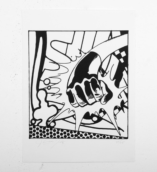 John Matos Crash Art of the line screen print serigraphie oeuvre dart artwork 2008 graffiti_1