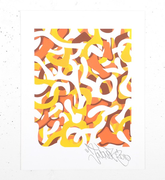 Jonone Follow the sun oeuvre serigraphie screen print artwork John Andrew Perello graffiti Jon156_1