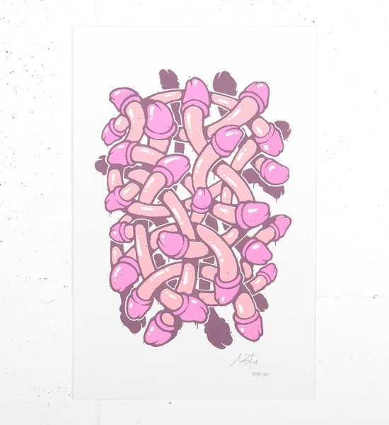 Mist Emancipation screen print serigraphie oeuvre artist graffiti artwork_1