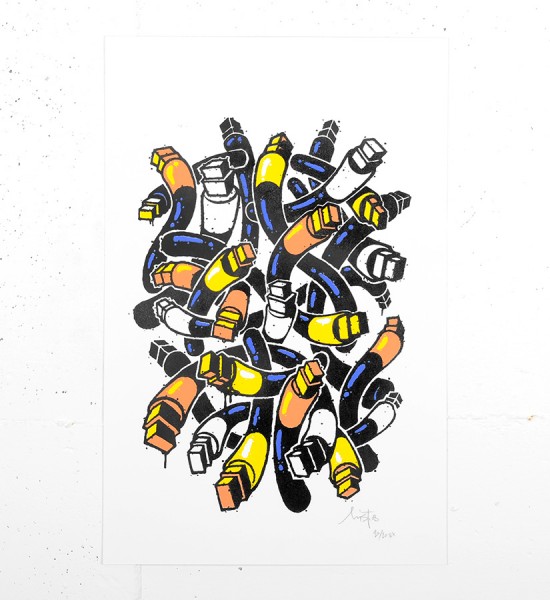 Mist magic tools posca serigraphie screenprint artwork oeuvre artist graffiti_1