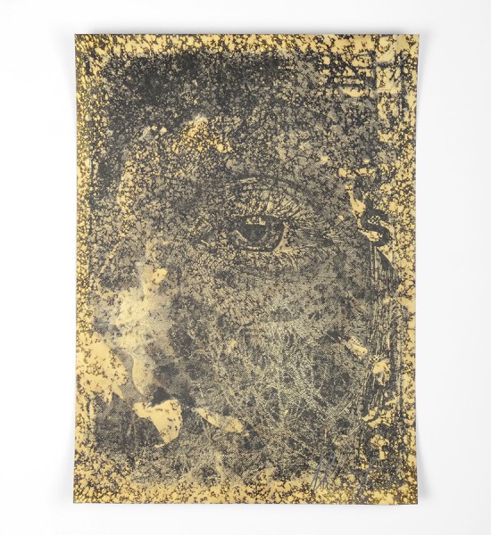 Entitled "Chaos", this risograph by Vhils is an edition of 100. Made in 2015, it is signed and numbered by the artist. Format : 16,5 x 11,6 inches (42 x 29,7 cm). The work is sold unframed.