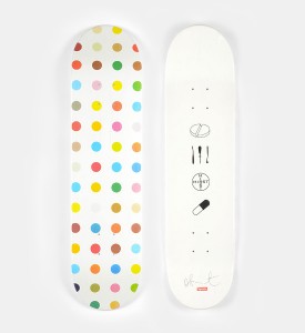 Damien Hirst Supreme Diethylene Glycol 5 skateboard decks 2009 detail 1 Damien Hirst Supreme Diethylene Glycol 5 skateboard decks 2009 detail 1