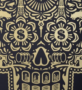 Shepard Fairey Obey Giant Ernesto Yerena Power and Glory Day of the Dead Skull set screen print artwork oeuvre art 2014 detail 2 Shepard Fairey Obey Giant Ernesto Yerena Power and Glory Day of the Dead Skull set screen print artwork oeuvre art 2014 detail 2