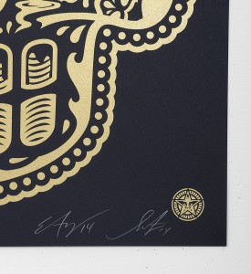 Shepard Fairey Obey Giant Ernesto Yerena Power and Glory Day of the Dead Skull set screen print artwork oeuvre art 2014 signature signed Shepard Fairey Obey Giant Ernesto Yerena Power and Glory Day of the Dead Skull set screen print artwork oeuvre art 2014 signature signed