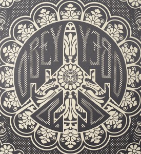 Shepard Fairey Obey Giant Peace bomber offset print artwork oeuvre art 2009 detail 1 Shepard Fairey Obey Giant Peace bomber offset print artwork oeuvre art 2009 detail 1