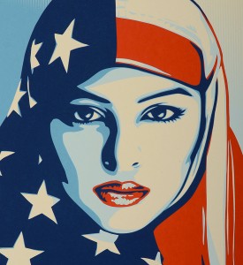 Shepard Fairey Obey Giant Greater than fear artwork screen print oeuvre art serigraphie 2017 limited edtion 450 detail