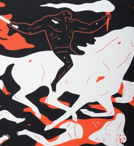 cleon peterson victory set gold red screen prints artworks oeuvres serigraphies 2016 edition 150 detail rouge cleon peterson victory set gold red screen prints artworks oeuvres serigraphies 2016 edition 150 detail rouge