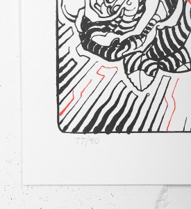 El Mac Miles MacGregor Amor y Arte artwork screen print oeuvre serigraphie 2017 edition 90 number El Mac Miles MacGregor Amor y Arte artwork screen print oeuvre serigraphie 2017 edition 90 number