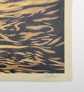 Shepard Fairey Obey Giant dark wave artwork offset print oeuvre art 2017 open edition signed