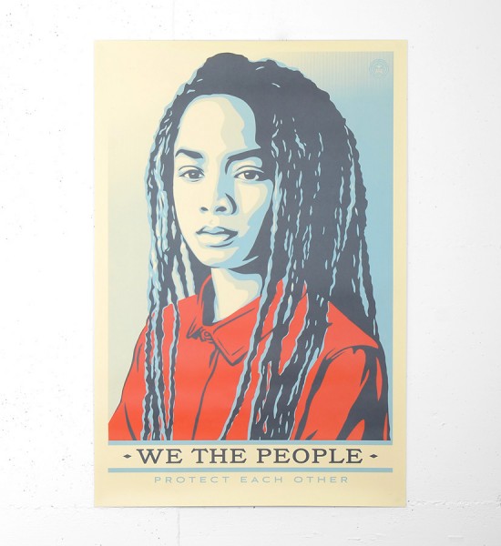 Entitled "Protect each other", this offset print by Shepard Fairey (Obey) is an open edition. Made in 2017, the format is 24 x 36 inches (60,9 x 91,4 cm). The work is sold unframed.