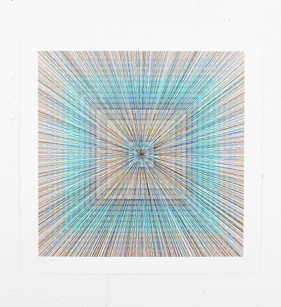 Entitled "Whirlwind of Time", this screen print by Kai and Sunny is an edition of 100. Made in 2016, it is signed and numbered by the artists. Format : 22,4 x 22,4 inches (57 x 57 cm). The work comes with a certificate of authenticity. It is sold unframed.