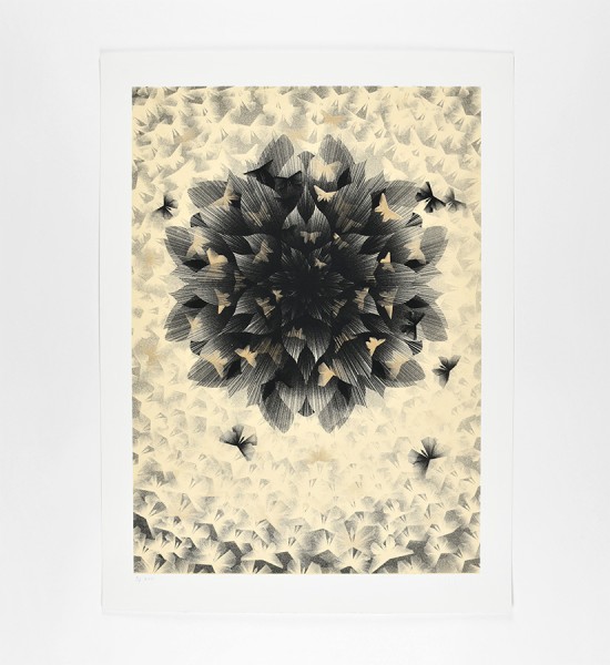 kai-and-sunny-just-an-illusion-2-gold-version-artwork-art-screen-print-2013-limited-edition-100