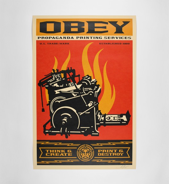 shepard fairey obey giant print and destroy artwork offset print oeuvre art 2019 open edition