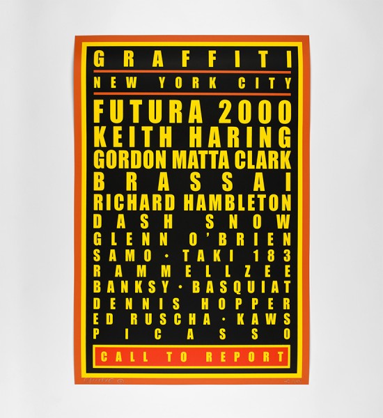 Andre saraiva Graffiti dream poster artwork oeuvre art 2019 screen print serigraphie limited edition 150