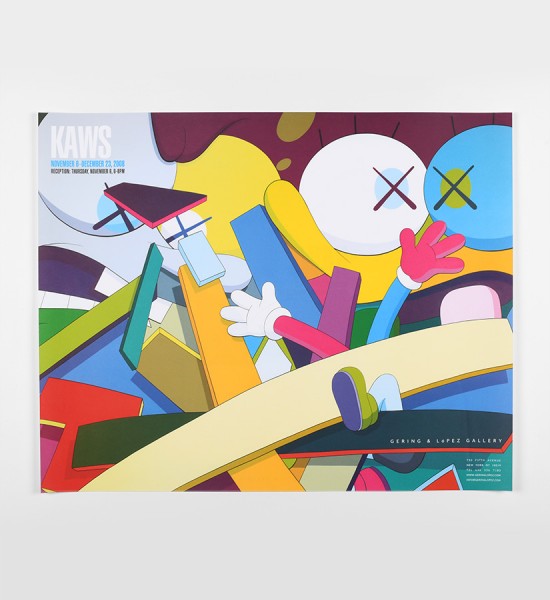 Kaws-Brian-Donnelly-exhibition-Gering-and-Lopez Gallery-NYC-artwork-oeuvre-art-2008-poster-edition