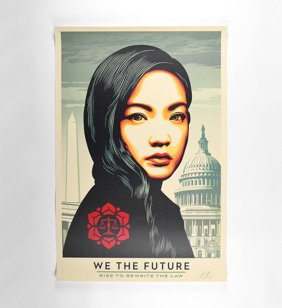 shepard fairey obey giant we the future rise to rewrite the law offset print artwork oeuvre art 2018 open edition