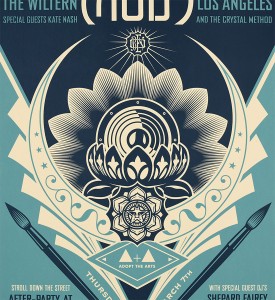 Shepard-Fairey-Obey-Giant-Adopt-the-Arts-Moby-Charity-Show-Lotus-Screen-Print-2019-2 Shepard-Fairey-Obey-Giant-Adopt-the-Arts-Moby-Charity-Show-Lotus-Screen-Print-2019-2