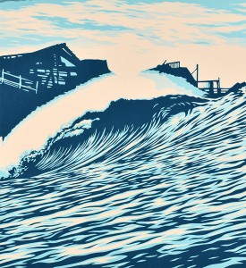 SHEPARD-FAIREY-OBEY-GIANT-POP-WAVE-BLUE-SIGNED-PRINT-RARE-3 SHEPARD-FAIREY-OBEY-GIANT-POP-WAVE-BLUE-SIGNED-PRINT-RARE-3