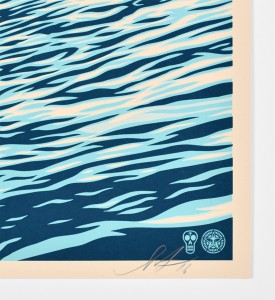 SHEPARD-FAIREY-OBEY-GIANT-POP-WAVE-BLUE-SIGNED-PRINT-RARE-4 SHEPARD-FAIREY-OBEY-GIANT-POP-WAVE-BLUE-SIGNED-PRINT-RARE-4