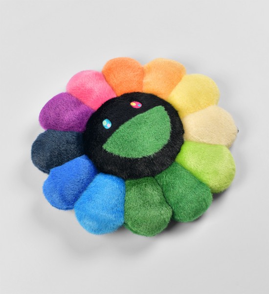 takashi-murakami-flower-cushion-rainbow-black-plush-figures-art-2