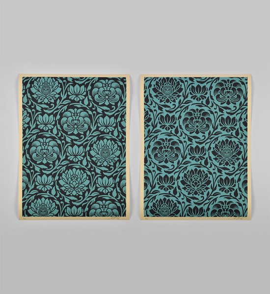 obey-shepard-fairey-floral-harmony-dark-blue-yin-yang