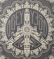 Shepard Fairey Obey Giant Peace bomber offset print artwork oeuvre art 2009 detail 1