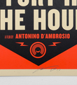 Shepard Fairey Obey Giant Let fury have the hour Film Poster screen print artwork oeuvre art 2013 detail 1 signature Antonio Dambrosio