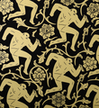 Obey_shepard_fairey_Cleon_Peterson_serigraphie_print_pattern of corruption black gold set_miami_graffiti street art urbain serigraphie obey giant soldart sold art gallery 5