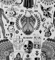 mike giant tom gilmour ritual screen print giantone tattoo rebel8 original artwork pencil serigraphie illustration pencil 2
