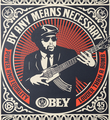 Shepard Fairey Obey Giant By any means necessary set screen print artwork serigraphie oeuvre art 2007 detail 2
